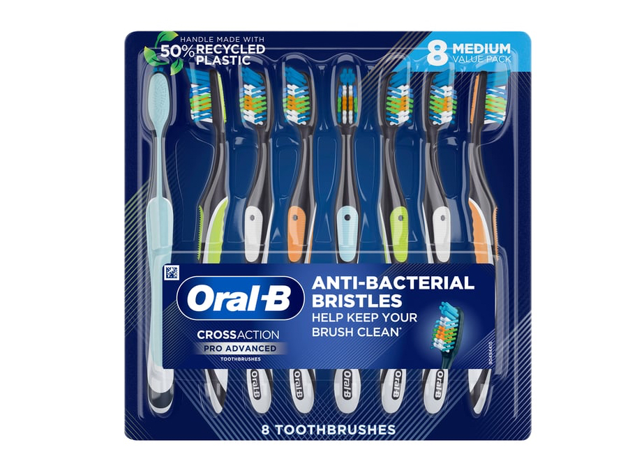 Oral-B Cross Action Advanced Toothbrush 8 ct