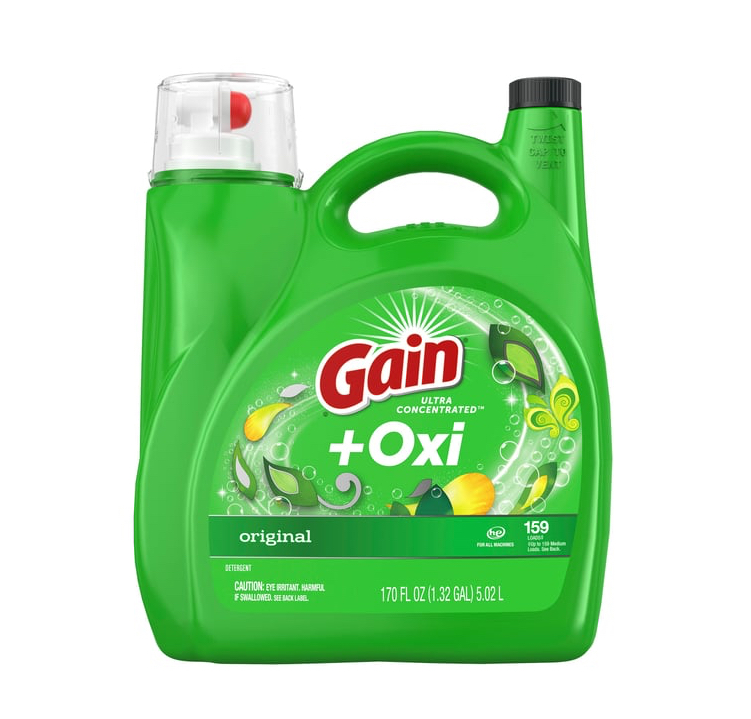 Gain + Oxi Original HE Laundry Detergent 170 oz