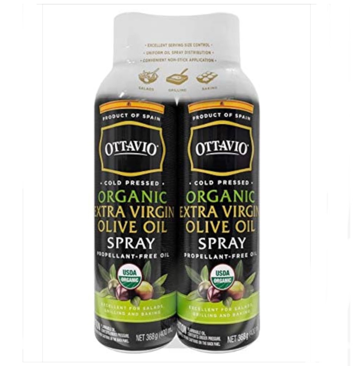 Ottavio Organic EVOO Spray 2-13.5 oz
