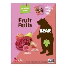 Bear Fruit Rolls Strawberry & Raspberry 16.8 oz