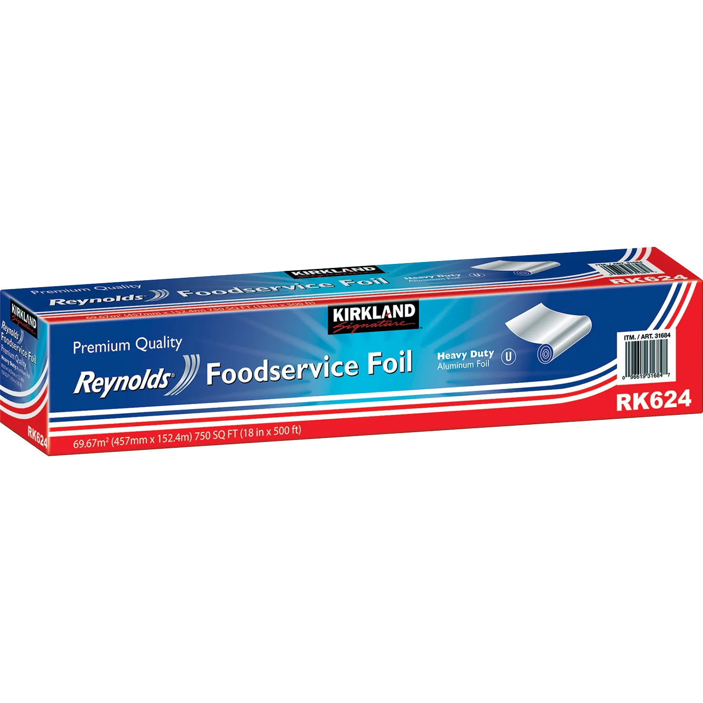 Kirkland Signature 18” Heavy Duty Foil Roll 500 ft