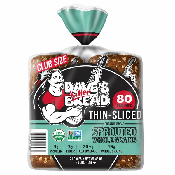 Dave’s Killer Brean Thin Sliced Sprouted Wheat 2-24 oz 