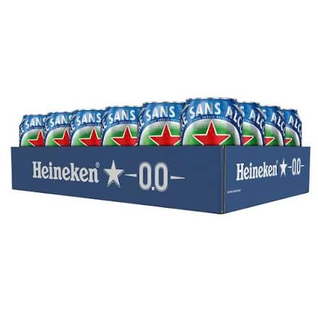 Heineken 0.0 Non-Alcoholic 24-8.5 oz Cans