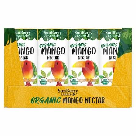 Sunberry Farms Organic Mango Nectar 36-6.75 oz