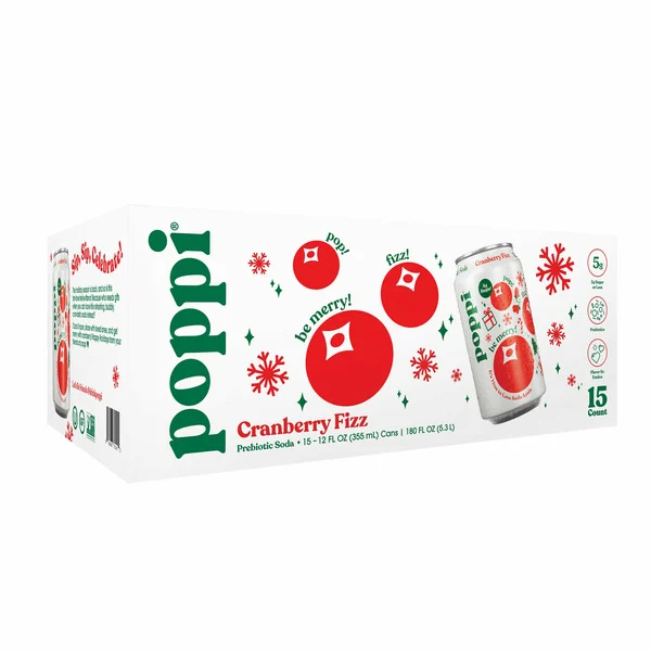 Poppi Soda Cranberry Fizz 15-12 oz