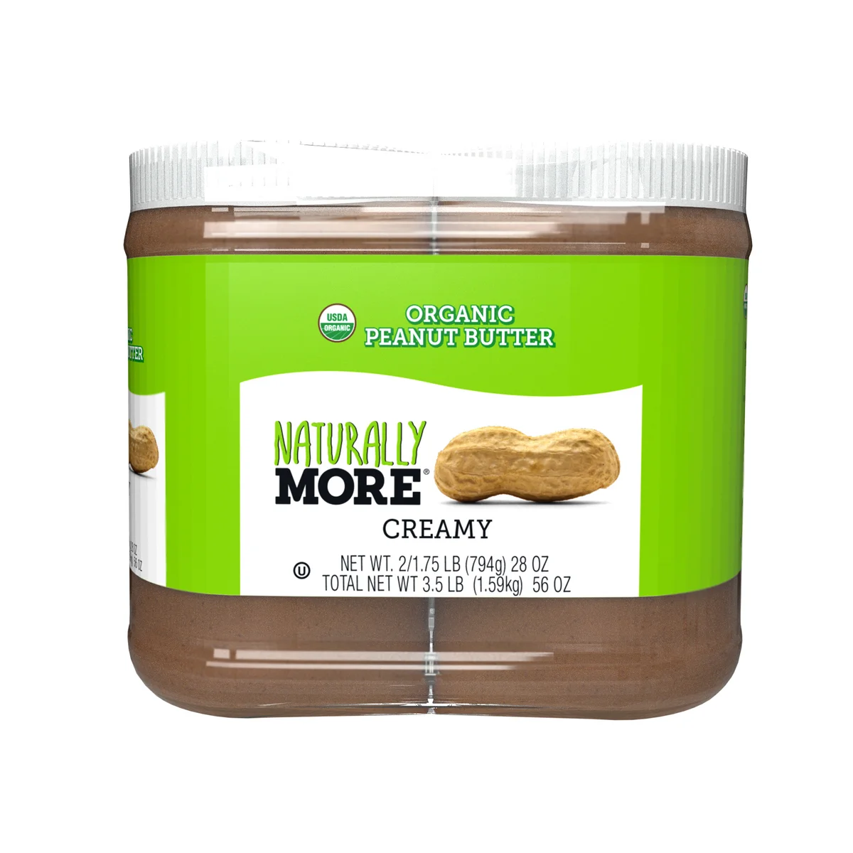 Naturally More Organic Peanut Butter 2-28 oz