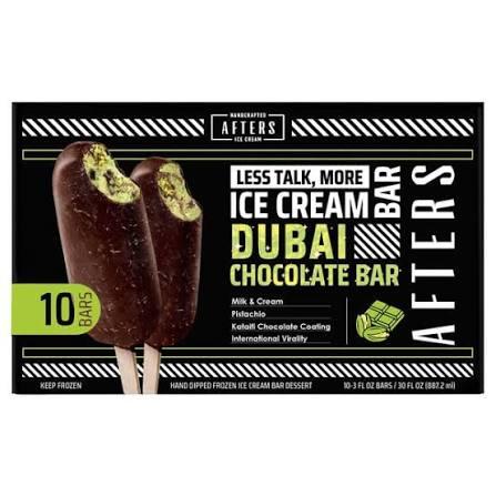 Afters Ice Cream Dubai Chocolate Bar 10 ct