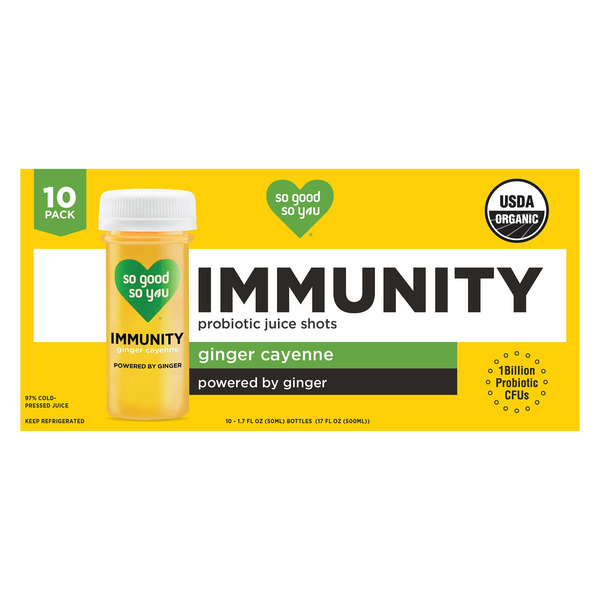 So Good So You Organic Immunity Variety Shots 10-1.7 oz