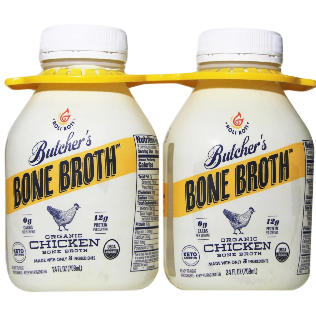 Butcher’s Organic Chicken Bone Broth 2-24 oz