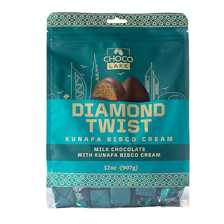Diamond Twist Kunafa Bisco Cream Chocolate 32 oz 