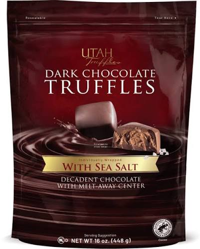 Copper Kettle Dark Chocolate Sea Salt Truffles 16 oz