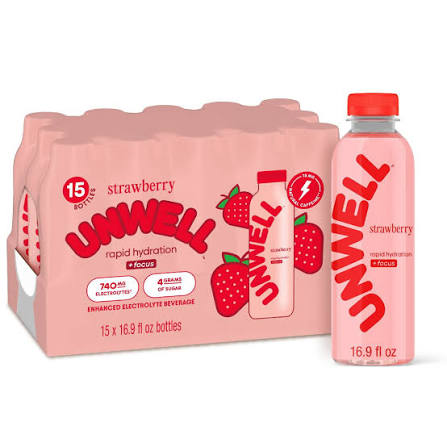 Unwell Hydration Strawberry 15-16.9 oz