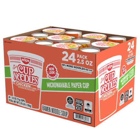 Nissin Chicken Cup of Noodles 24-2.5 oz
