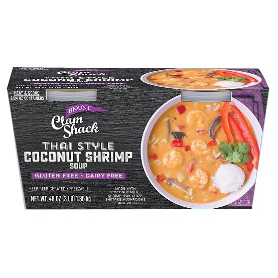 Clam Shack Thai Style Coconut Shrimp Soup 2-24 oz