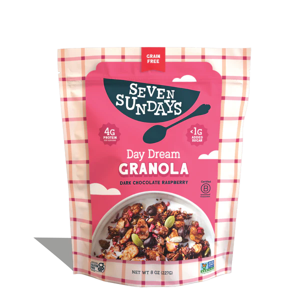 Seven Sundays Day Dream Raspberry Chip Granola  20 oz