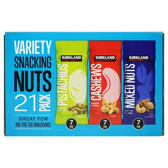 Kirkland Signature Variety Snacking Nuts 30 ct