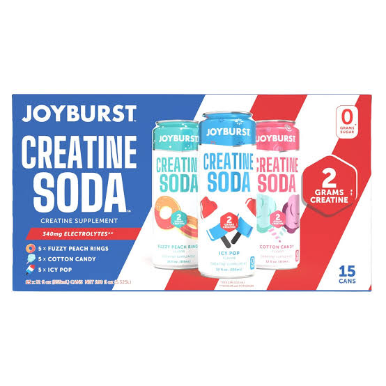 Joyburst Creatine Soda Variety Pack 
