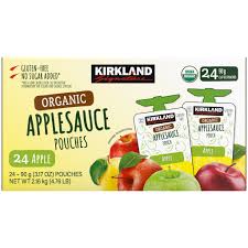 Kirkland Signature Organic Applesauce 24-3.17 oz
