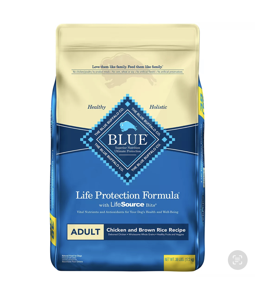 Blue Buffalo Life Protection Formula Chicken & Brown Rice Dog Food 38 lbs