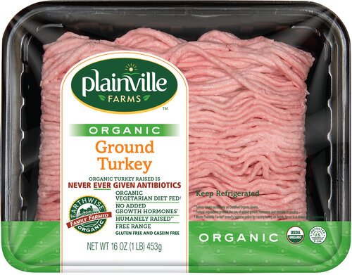 Plainville Farms Organic Ground Turkey 2-1.5 lbs