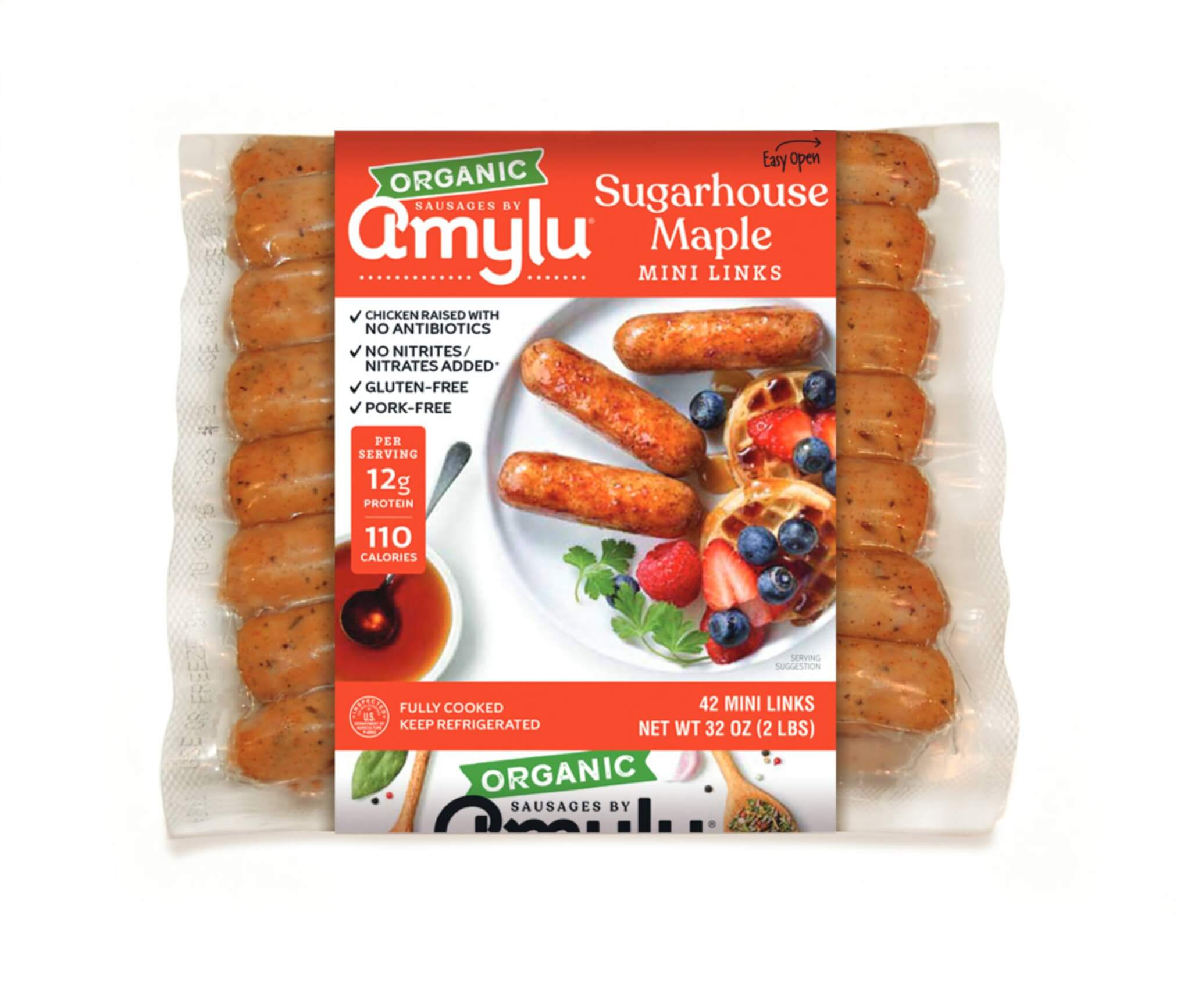 Amylu Organic Maple Breakfast Links