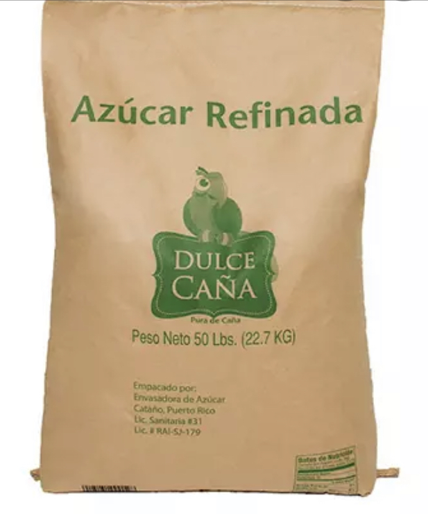 Dulce de Caña Azúcar Refinada 50 lbs