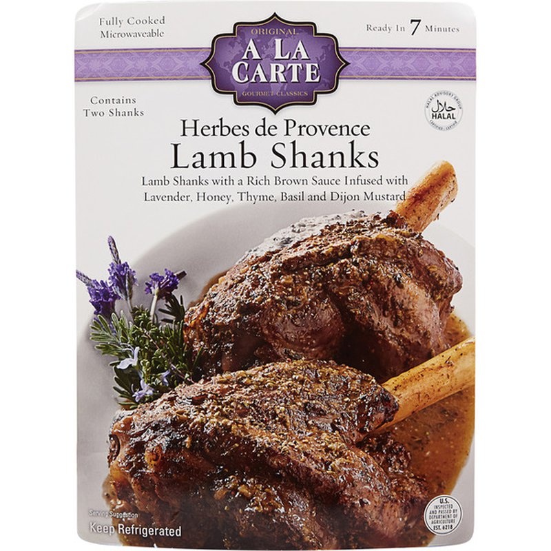 A La Carte Lamb Shanks Herbes de Provence, price per pound