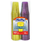 Hefty 18 oz Colored Cups 140 ct
