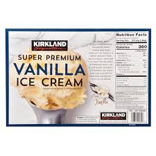 Kirkland Signature Super Premium Vanilla Ice Cream, 2 ct, 1/2 gallon