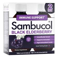 Sambucol Black Elderberry Syrup, 2 ct, 7.8 oz