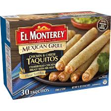 El Monterey Taquitos Grilled Chicken Breast 30-1.7 oz