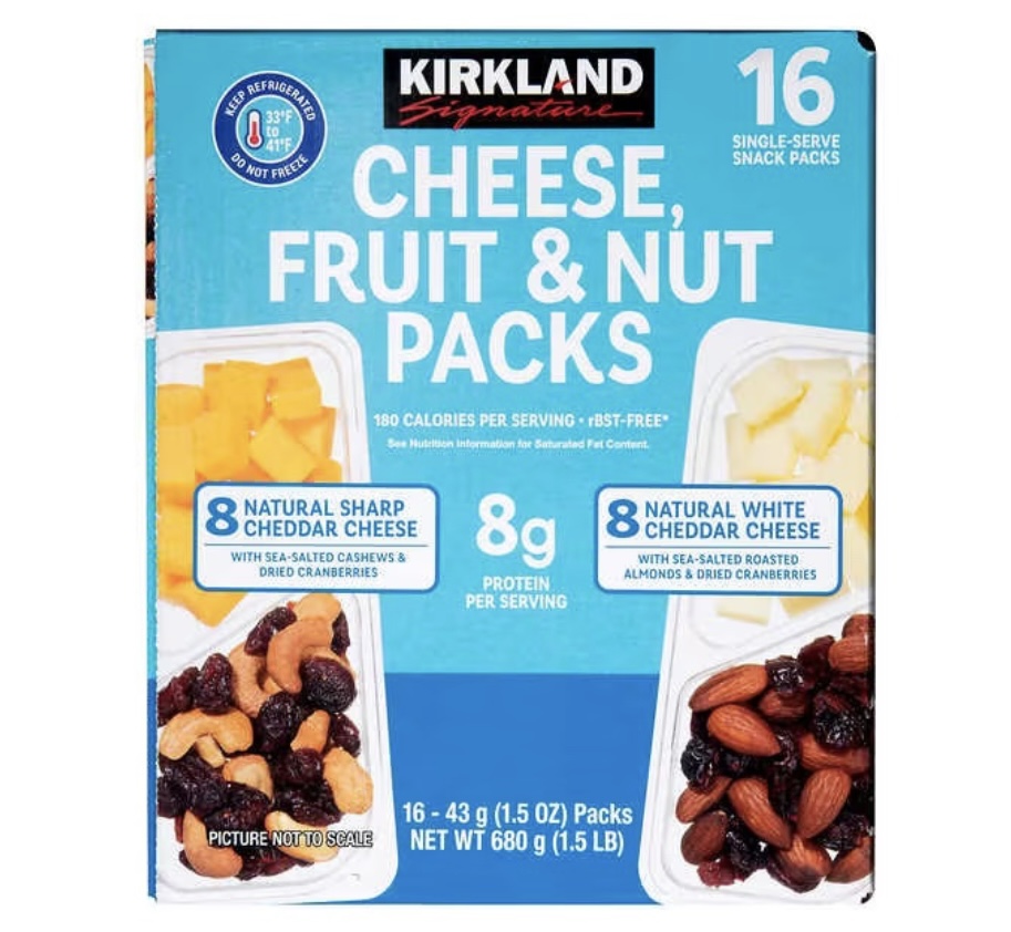 Kirkland Signature Cheese Fruit & Nut Snacks 16-1.5 oz
