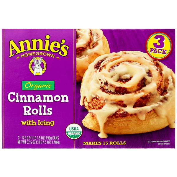 Annie’s Organics Cinnamon Rolls 3-17.5 oz