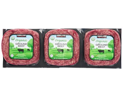 Kirkland Signature Organic Ground Beef Hamburger 4 lbs