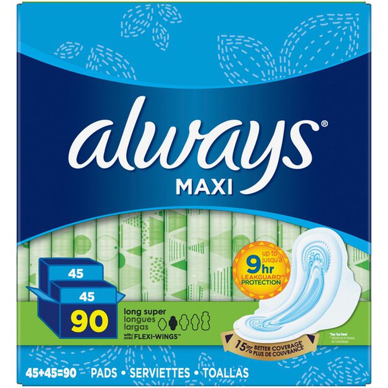 Always Ultra Thin Advanced Long Pads 88 ct