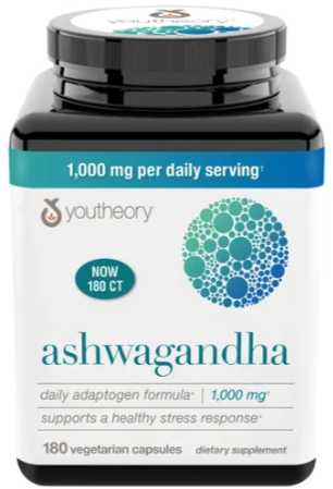 Youtheory Ashwagandha 1,000 MG 180 capsules