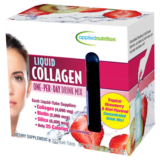 Applied Nutrition Liquid Collagen 4000MG Liquid Tubes, 30 ct