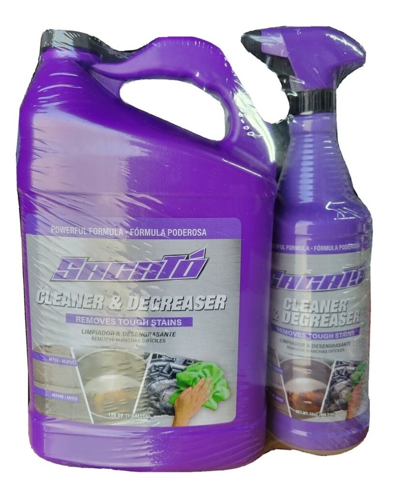 Sacato Cleaner and Degreaser Combo 32 oz + 128 oz