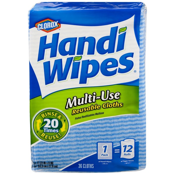 Clorox Handi-Wipes Reusable Cloths, 36 ct