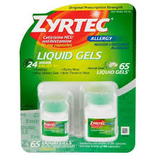Zyrtec Liquigel 10MG 65 ct