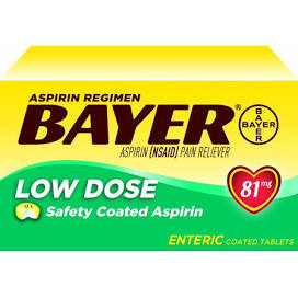 Bayer Low Dose 81MG Aspirin Regimen, 400 tablets