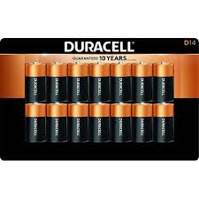 Duracell Alkaline Batteries D 14 ct
