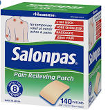 SalonPas Pain Relieving Patch, 140 ct