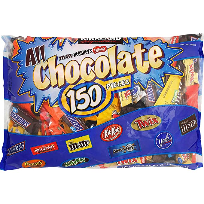 Hershey / Nestle / M&M All Chocolate Fun Size 150 ct 