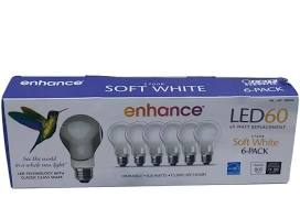 FEIT Electric LED 60 W Replacement Pack Soft White, 6 pack