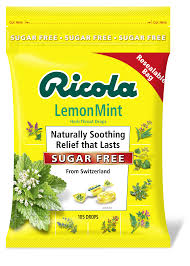 Ricola Sugar Free Lemon Mint Drops, 2 x 105 ct