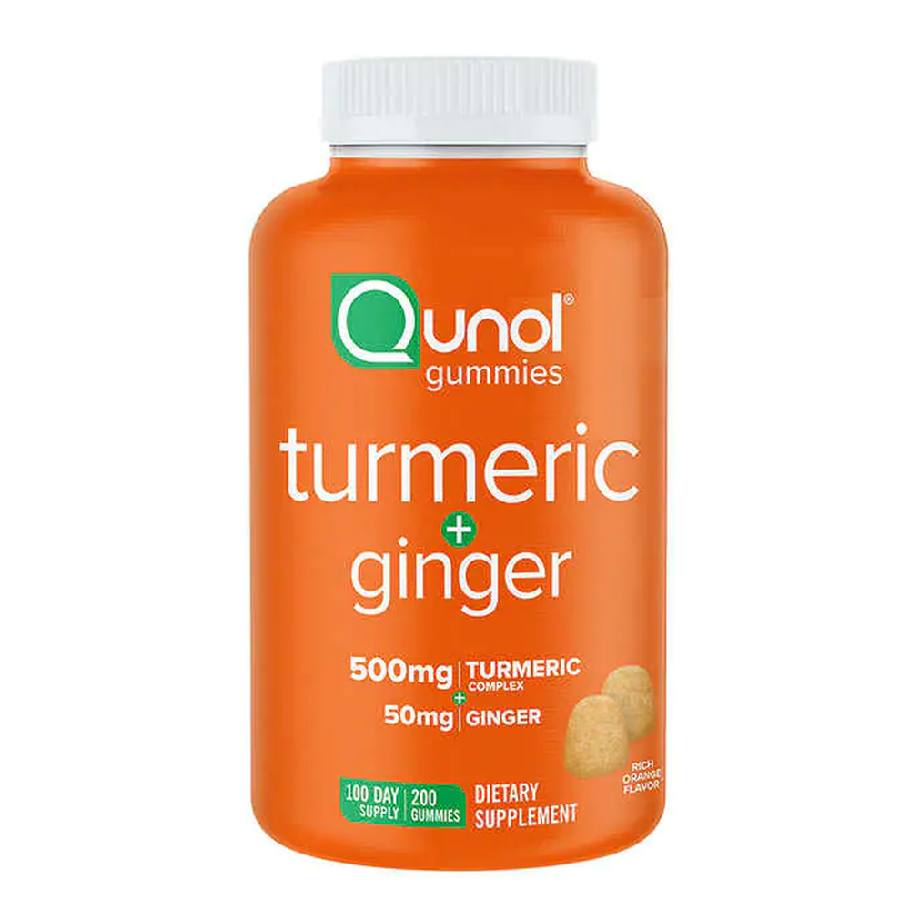 Qunol Turmeric Plus Ginger Gummies 500 mg 200 ct