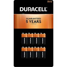 Duracell Alkaline Batteries 9 Volt 8 ct