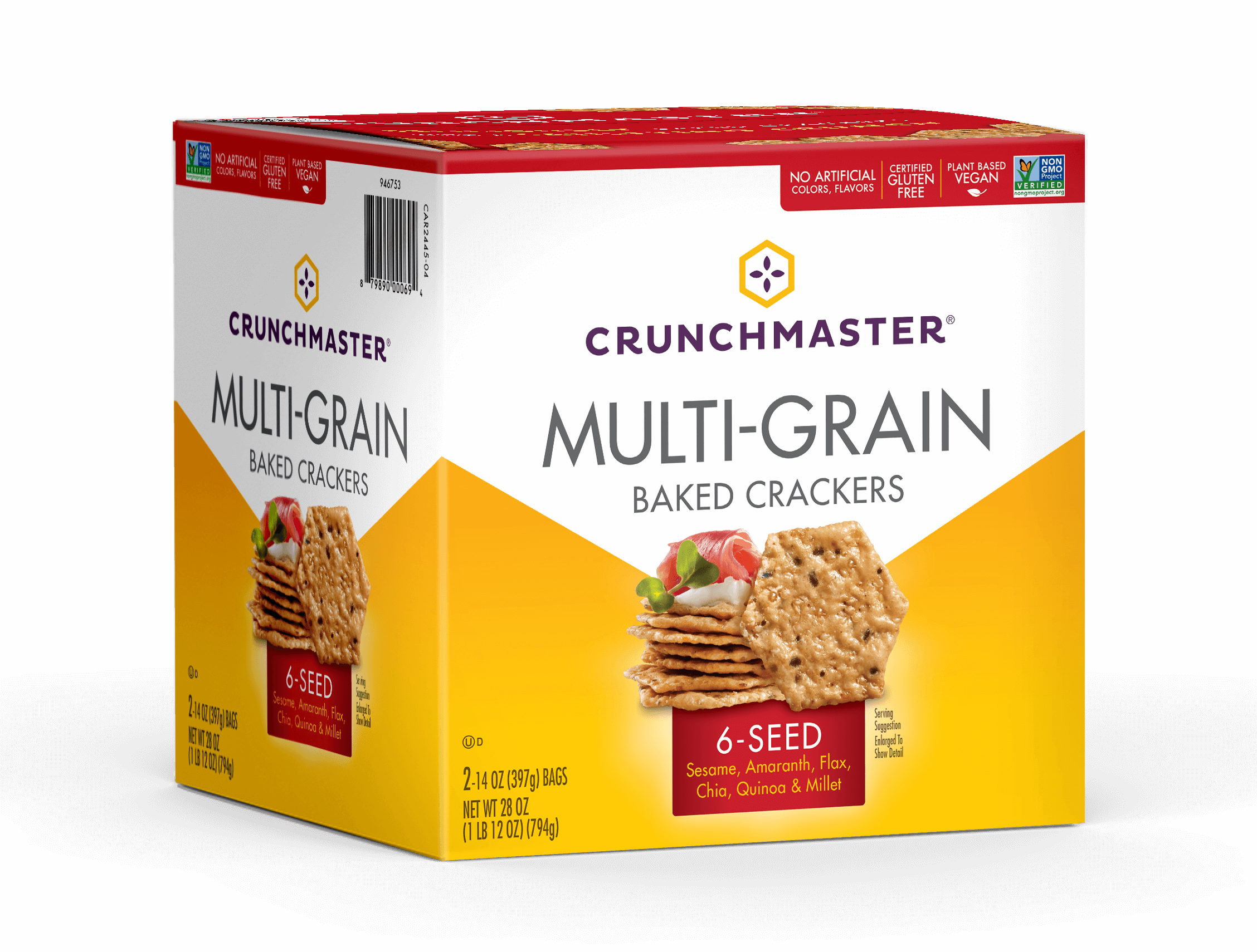 CrunchMaster  Multi-Grain 6 Seed 28 oz