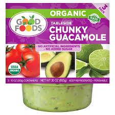 Good Foods Organic Chunky Guacamole 3-13 oz